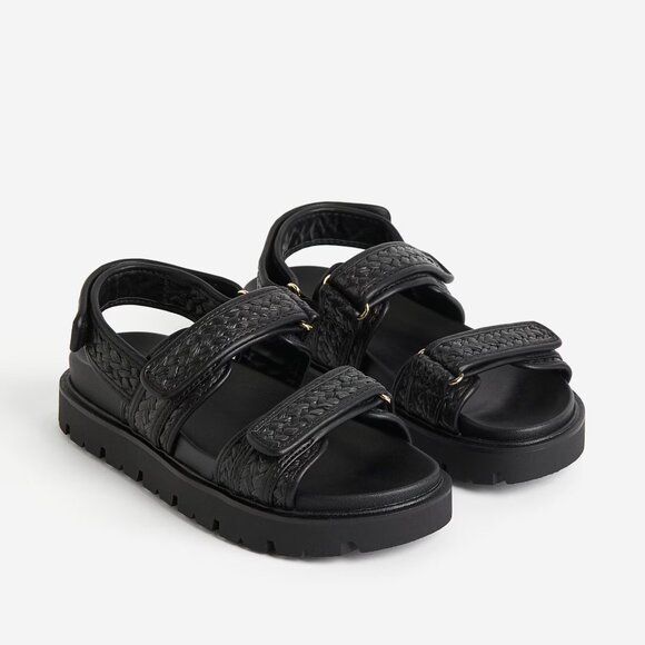 H&M Braided Sandals Platform Size 8 - Picture 1 of 9